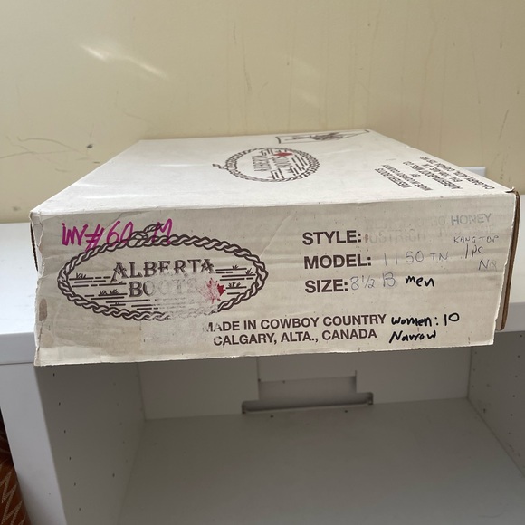 NWT Alberta Boot Brown & Tan Exotic Leather Cowboy Western Boots Men Size 8.5 US - Picture 7 of 8